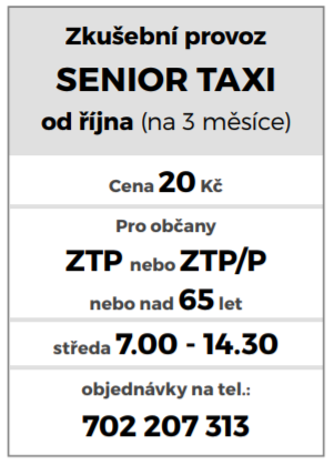 senior taxi Hustopeče